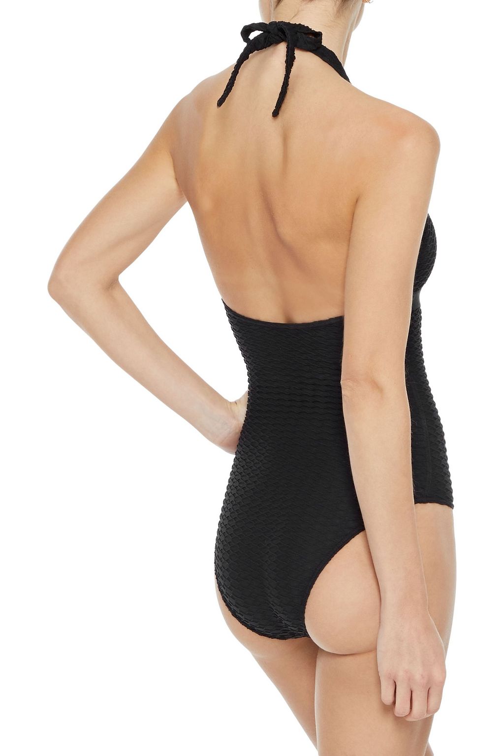 ERES Edito Média matelassé halterneck swimsuit