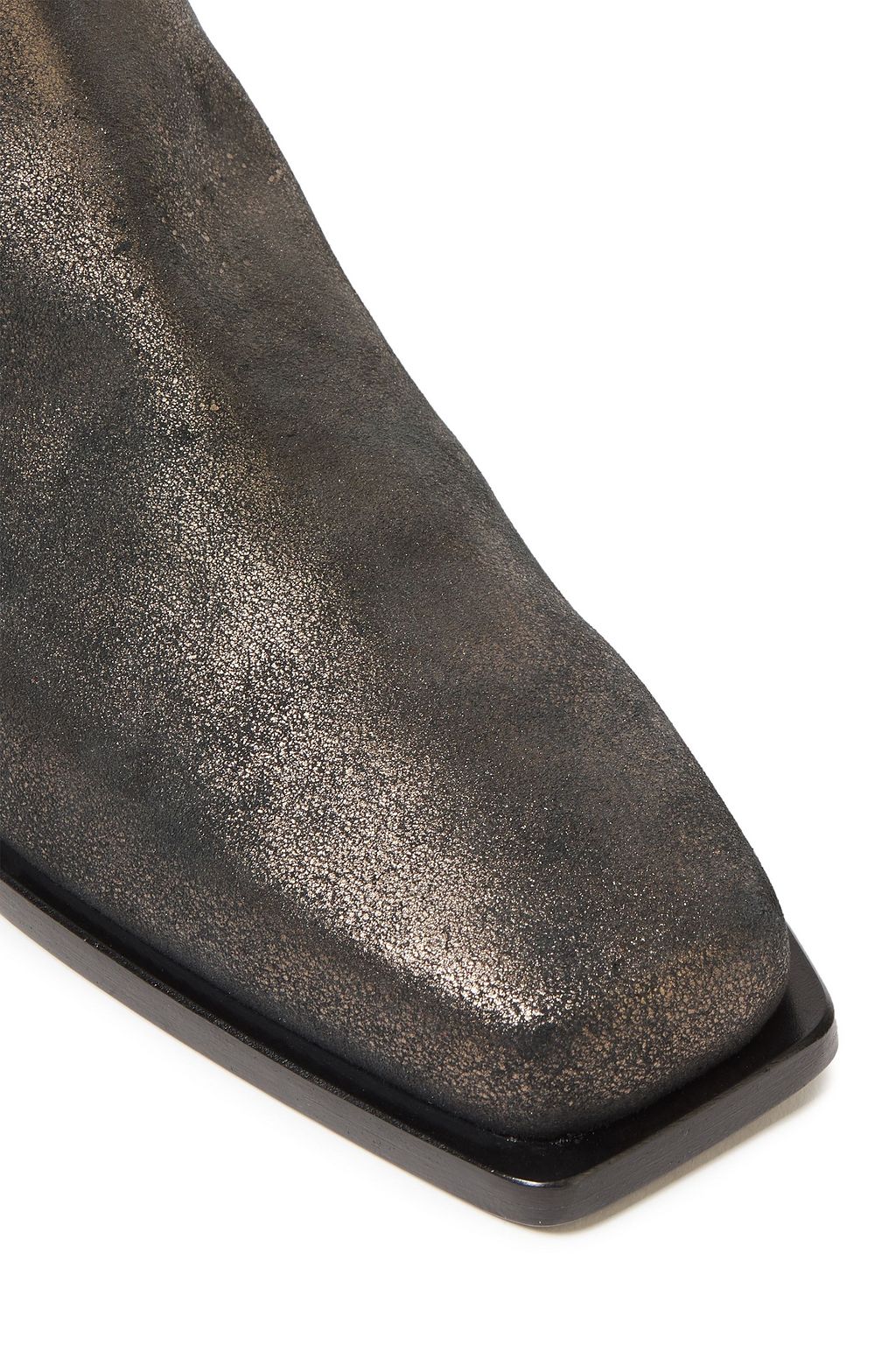 ann demeulemeester leather wedge ankle boots