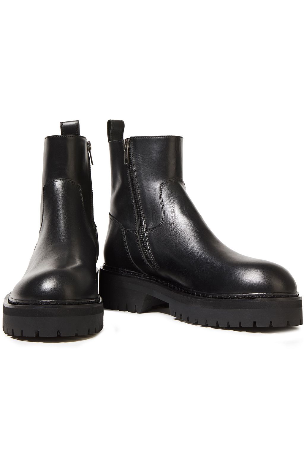 ann demeulemeester leather ankle boots