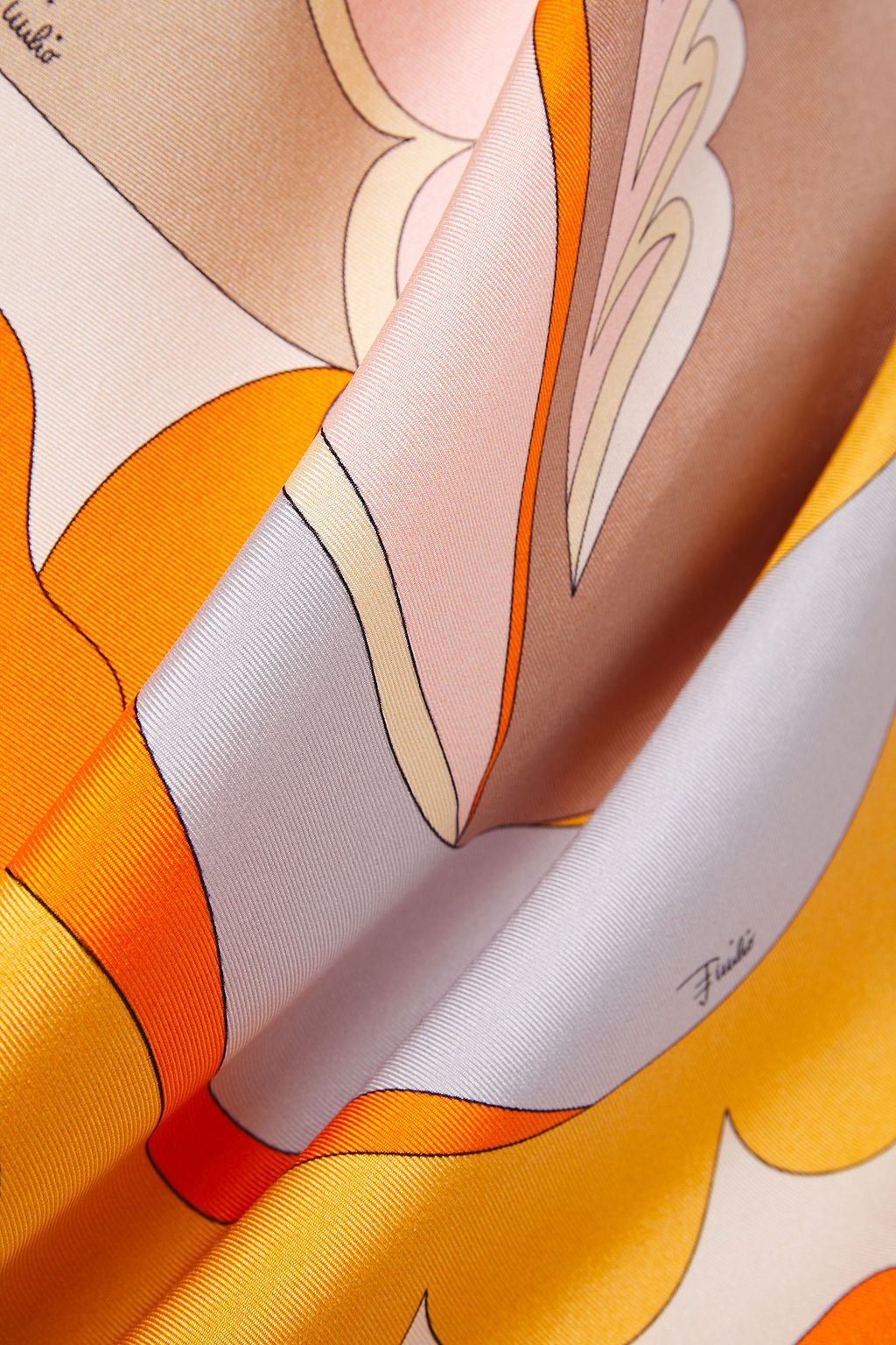 PUCCI Tie-front silk-twill skirt