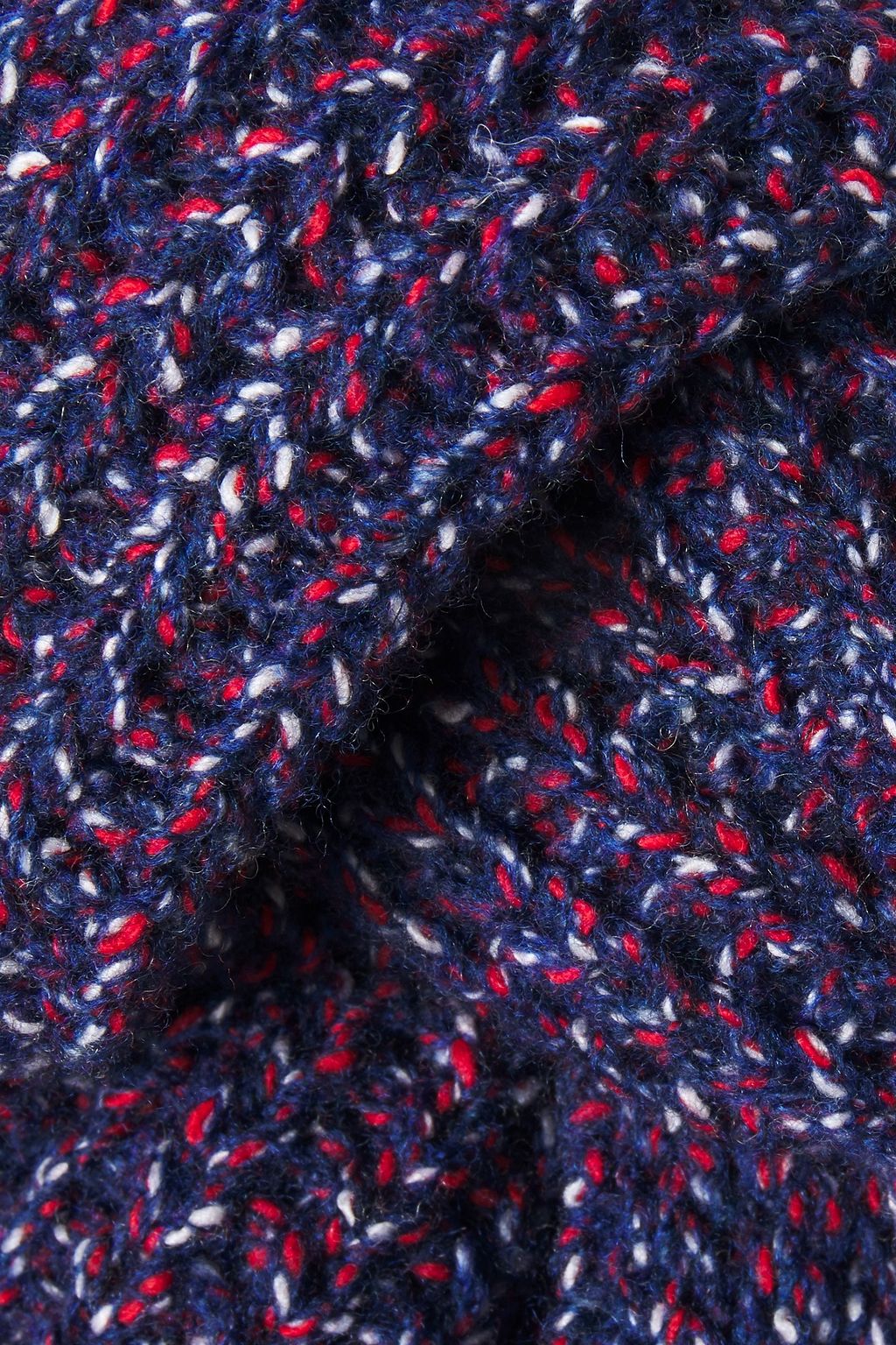 RAG & BONE Marled ribbed wool-blend scarf
