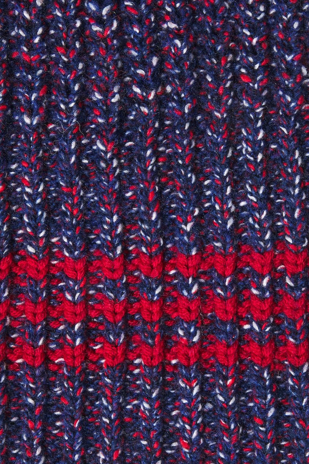 RAG & BONE Marled ribbed wool-blend scarf