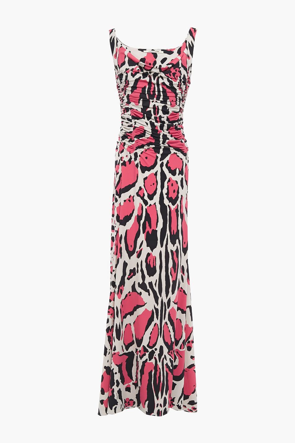 flower and leopard print dress