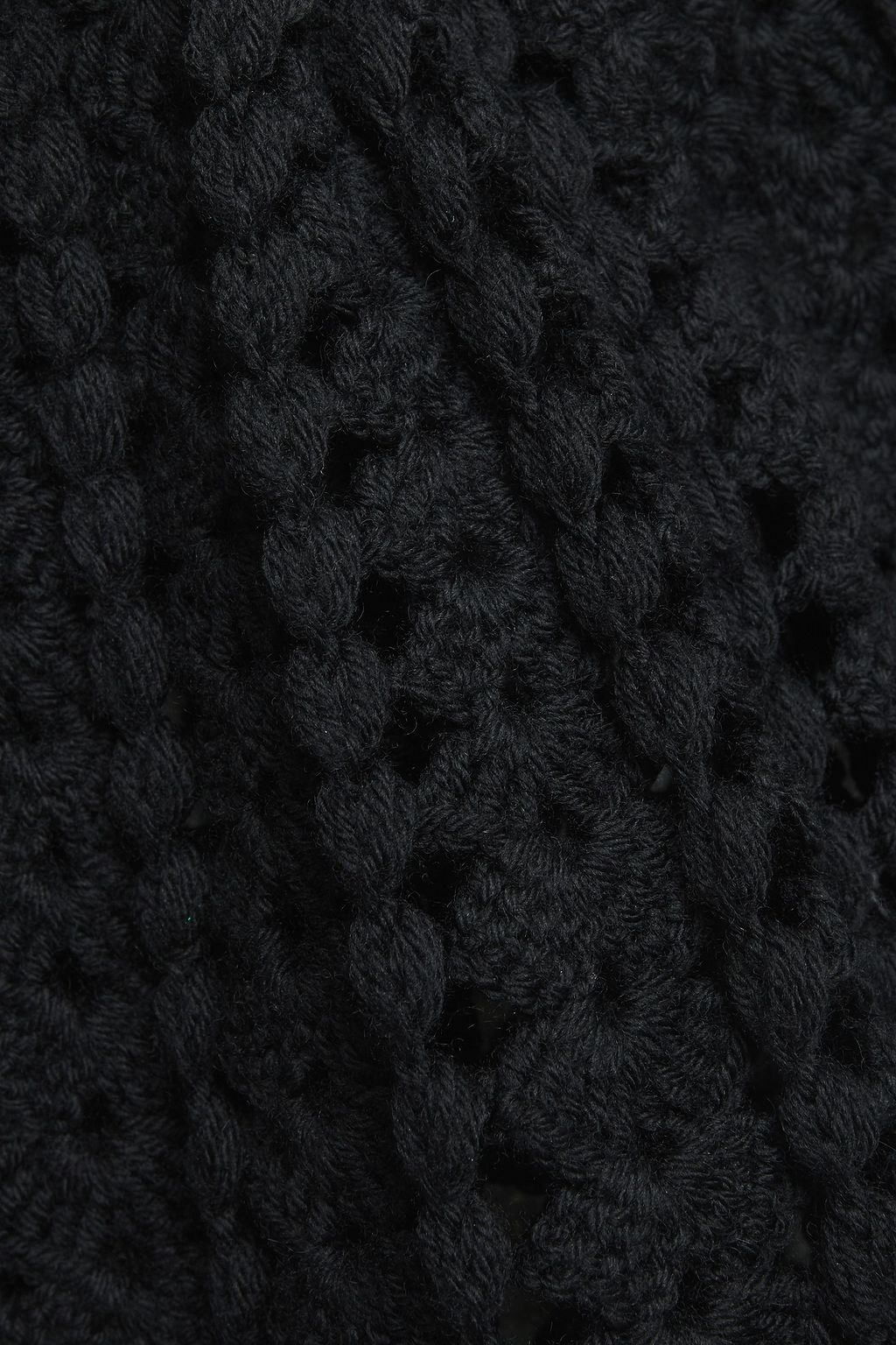 DOLCE&GABBANA Scalloped crochet-knit wool cardigan