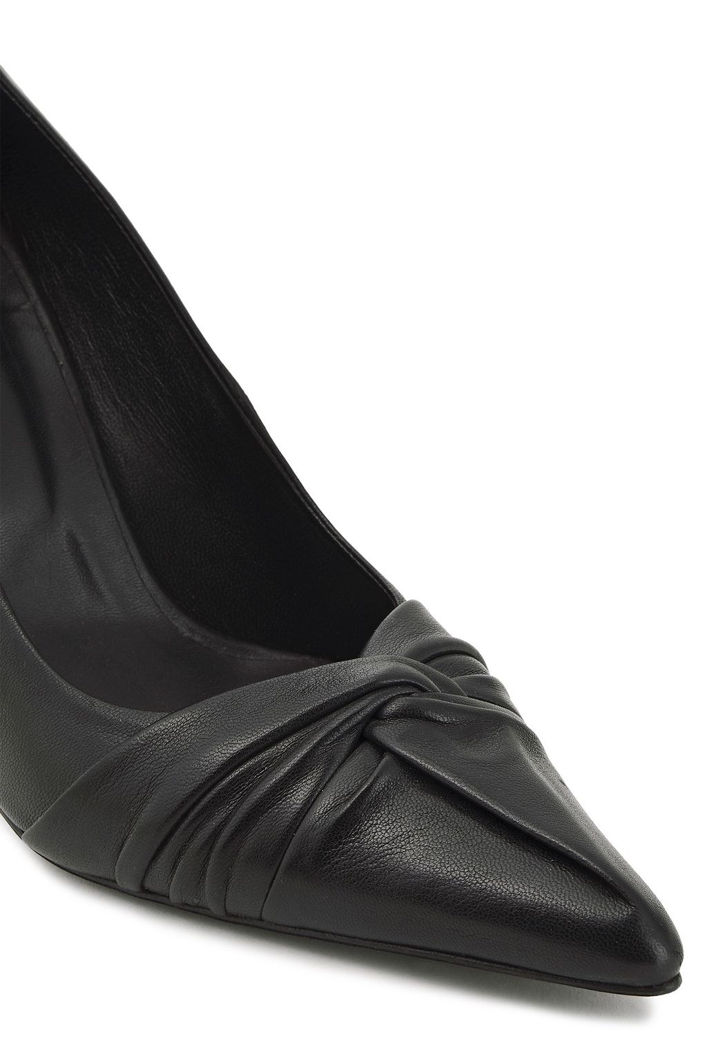 MAJE Knotted leather pumps