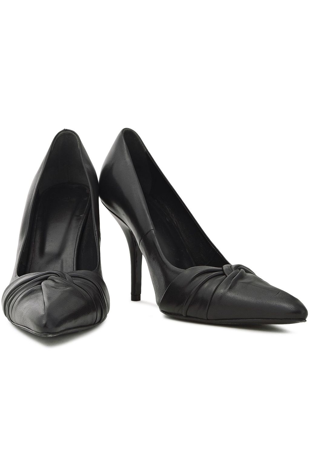 MAJE Knotted leather pumps