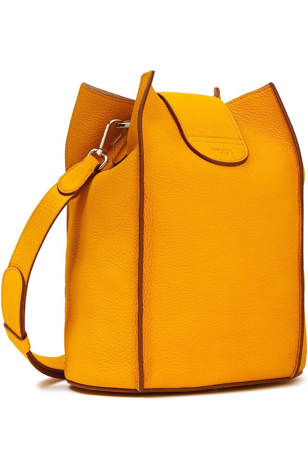 TOD'S Pebbled-leather bucket bag