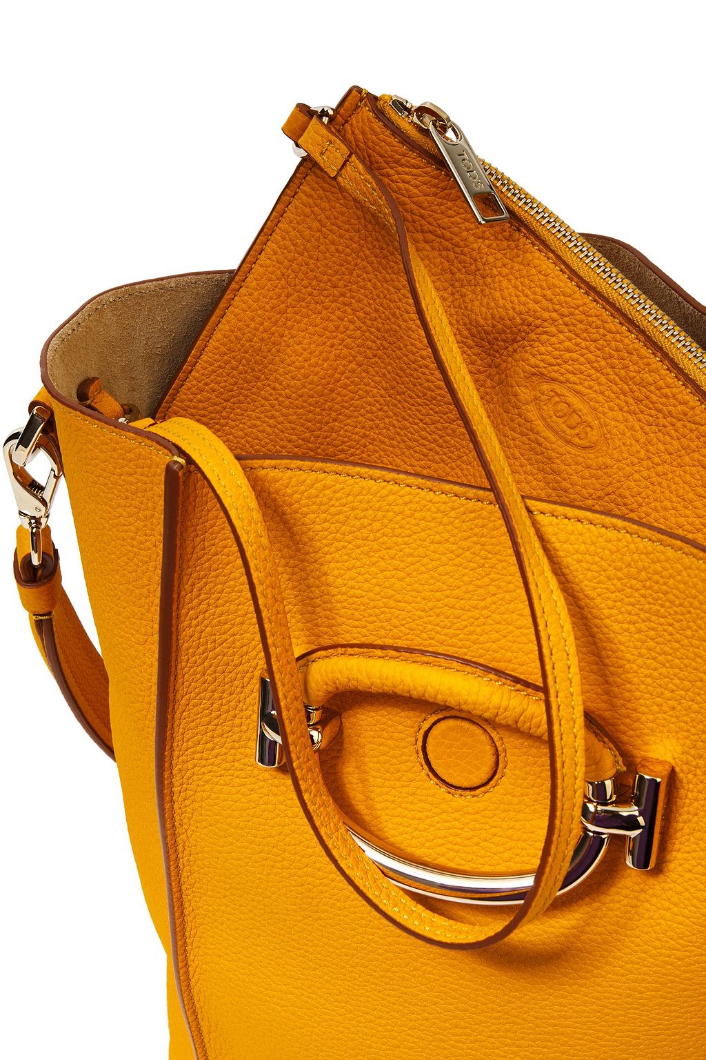 TOD'S Pebbled-leather bucket bag