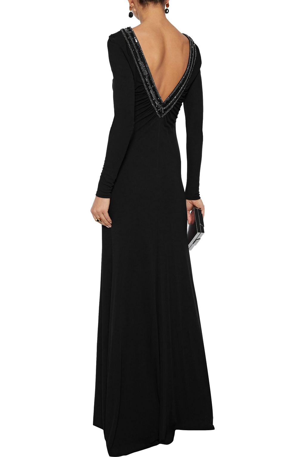 PUCCI Cutout embellished jersey gown