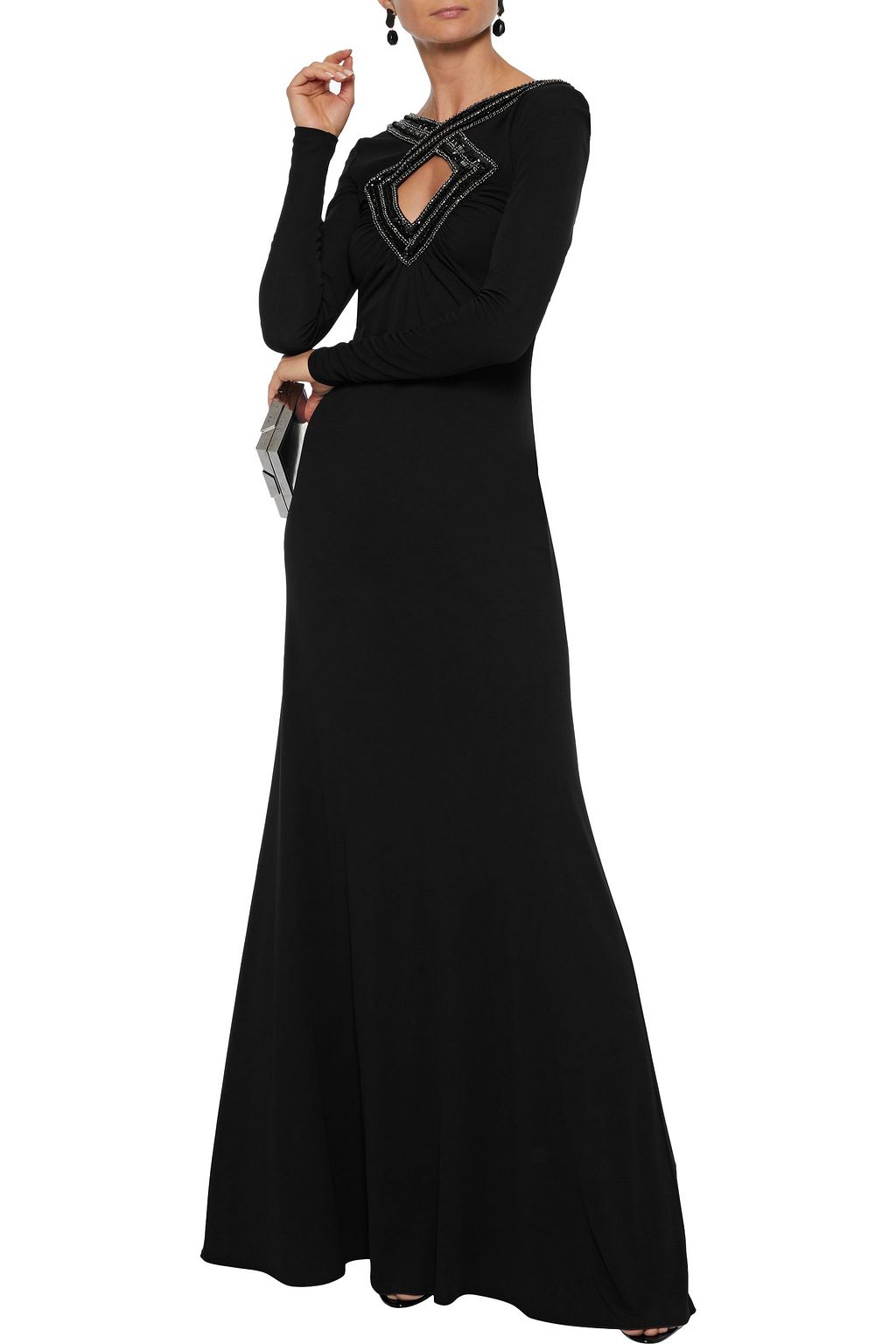 PUCCI Cutout embellished jersey gown