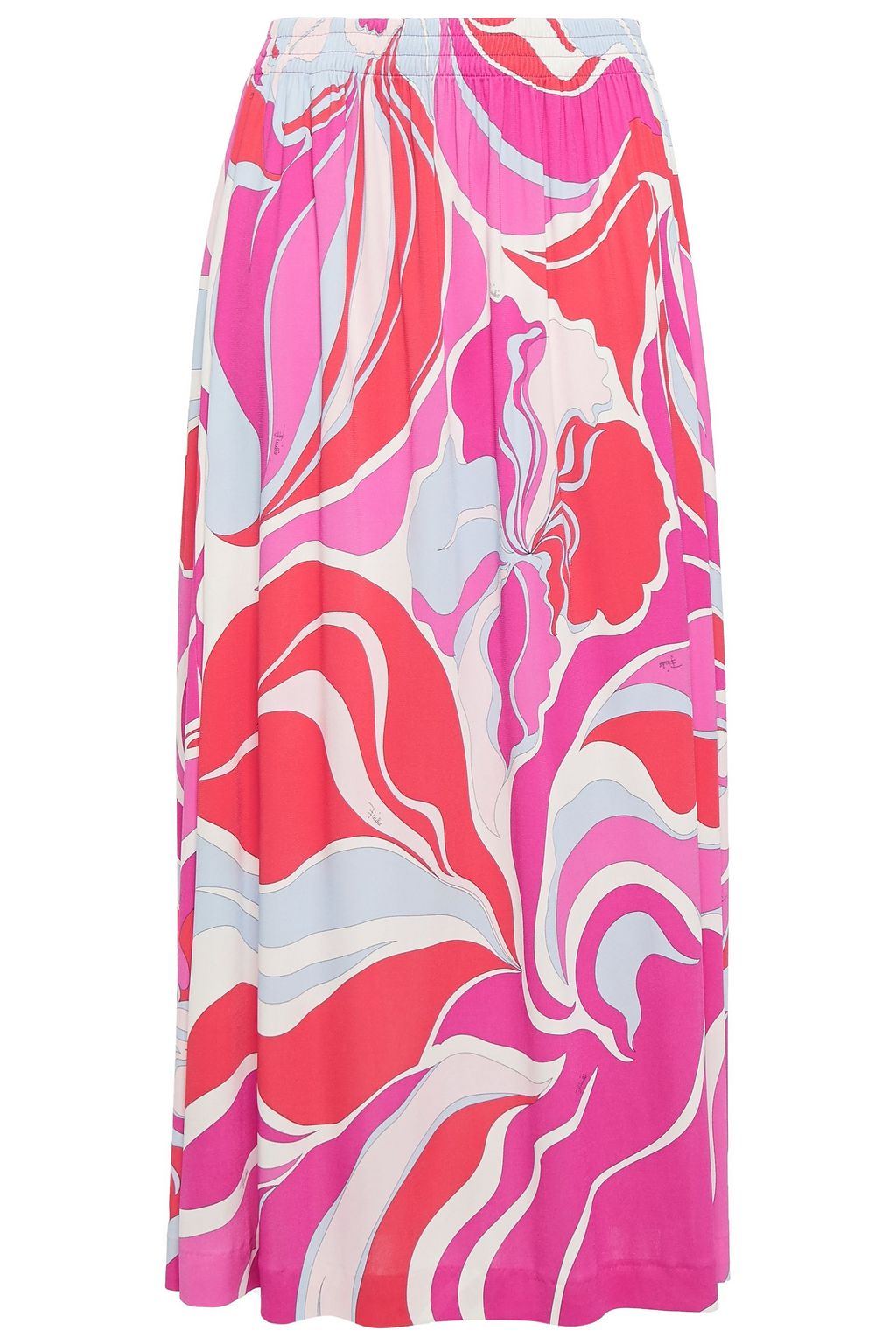 EMILIO PUCCI Printed jersey midi skirt | THE OUTNET