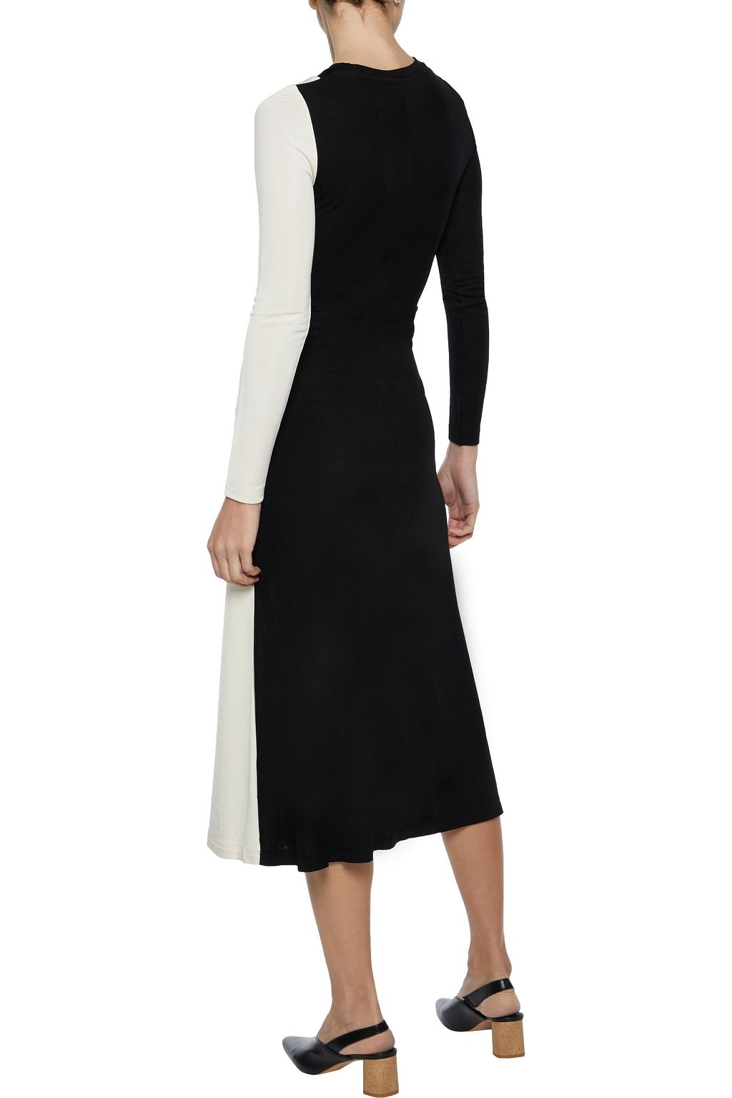 IRIS & INK Echeveria two-tone cady midi dress