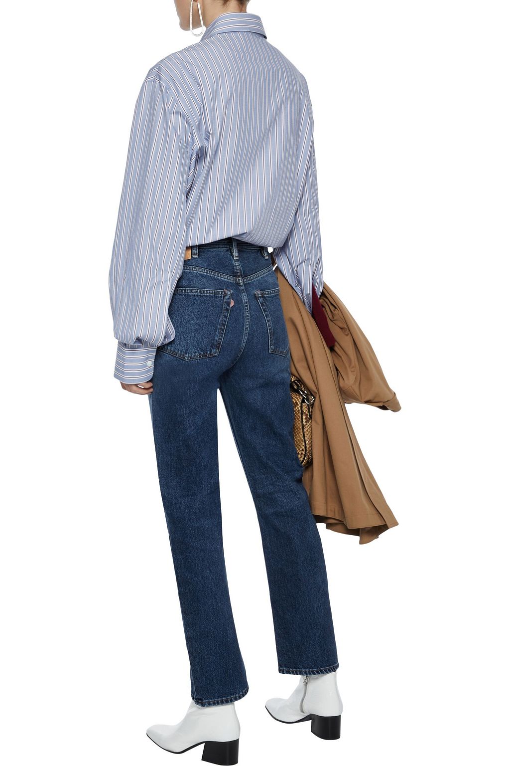 ACNE STUDIOS Log high-rise straight-leg jeans