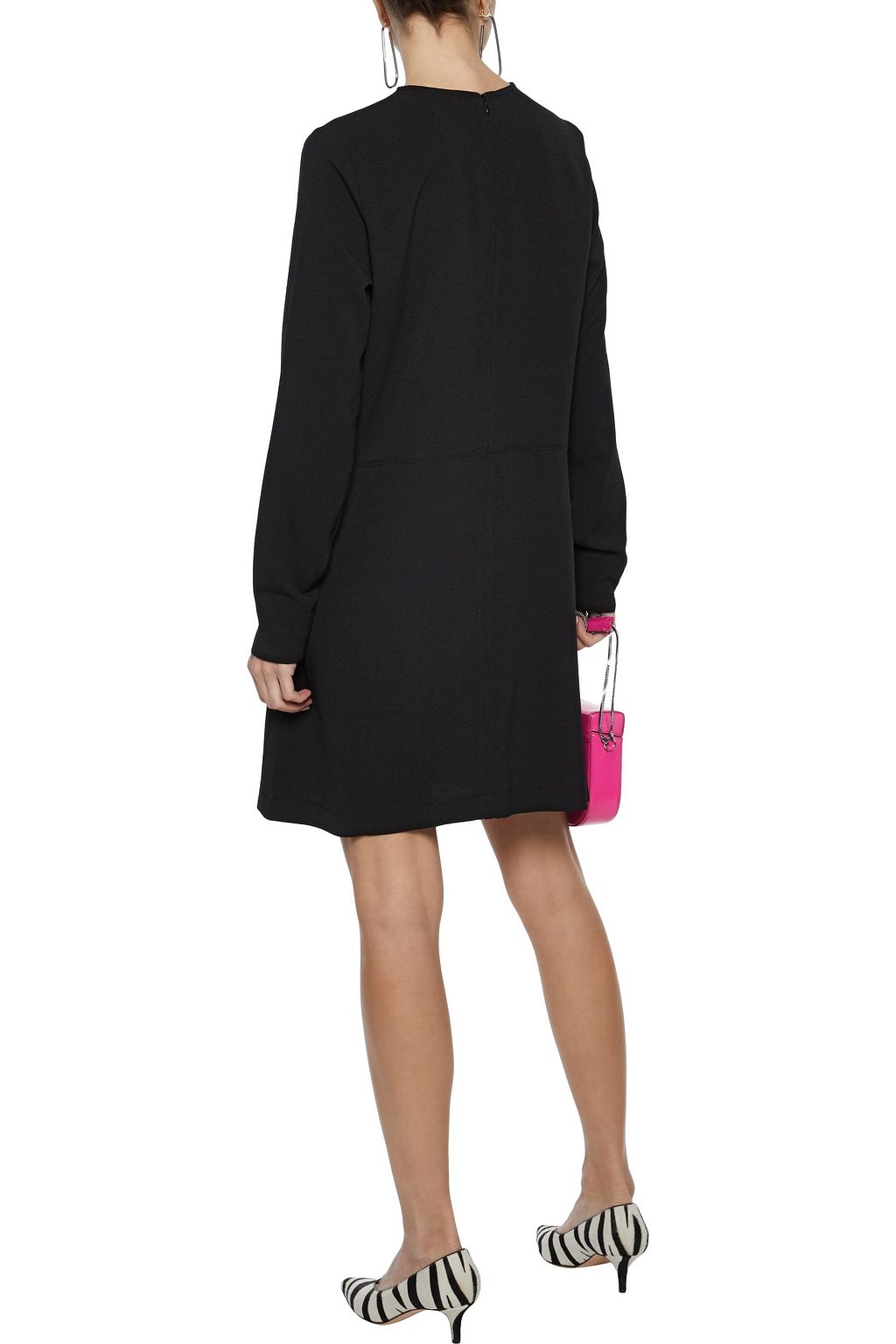 GANNI Clark crepe mini dress