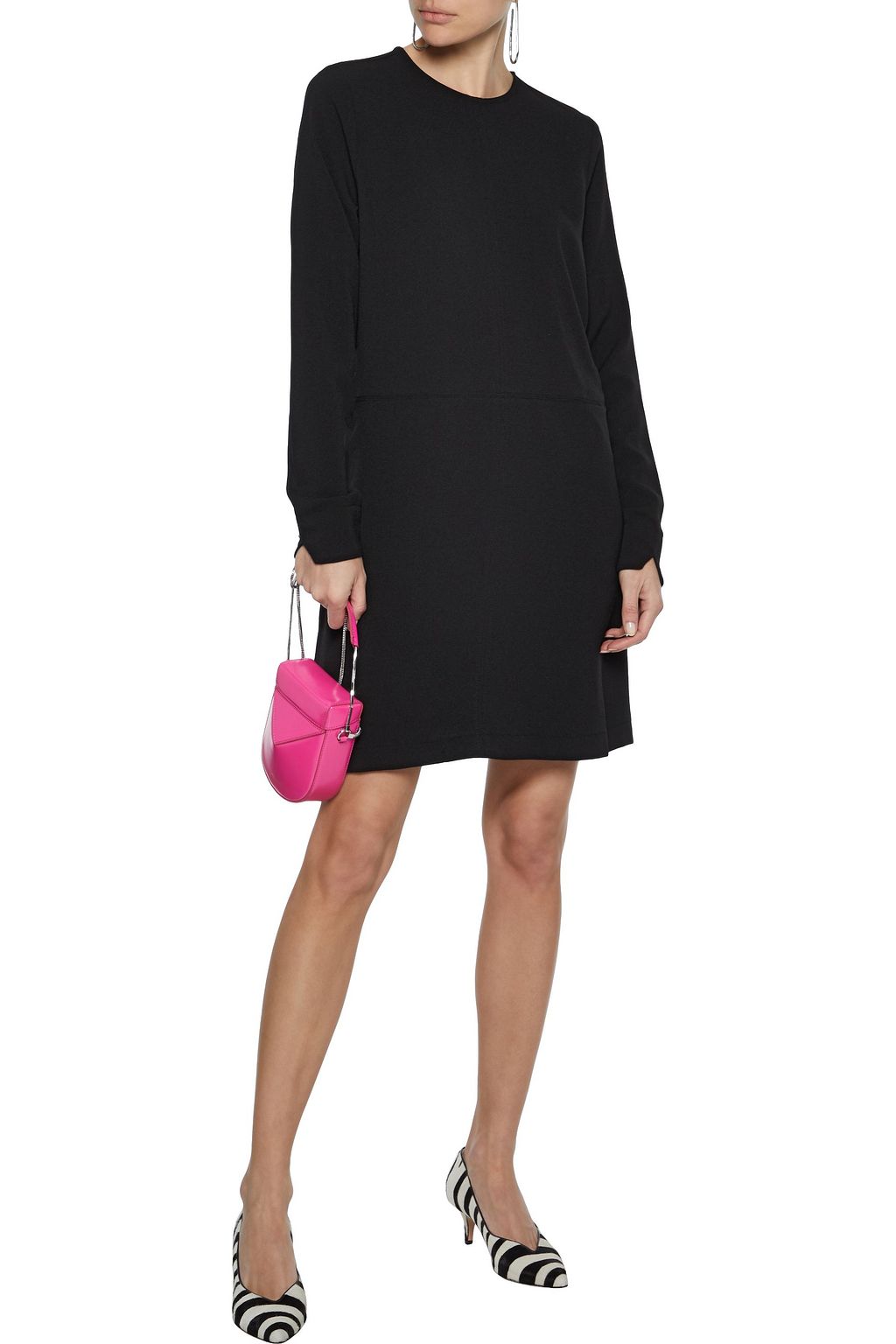 GANNI Clark crepe mini dress