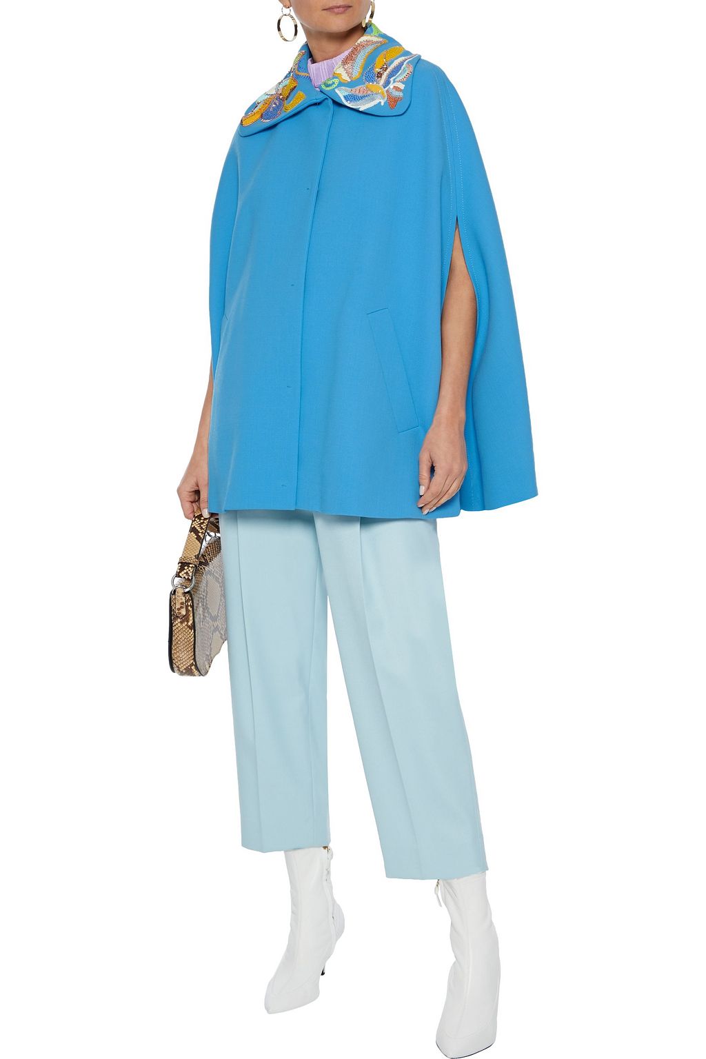 PUCCI Embellished wool cape