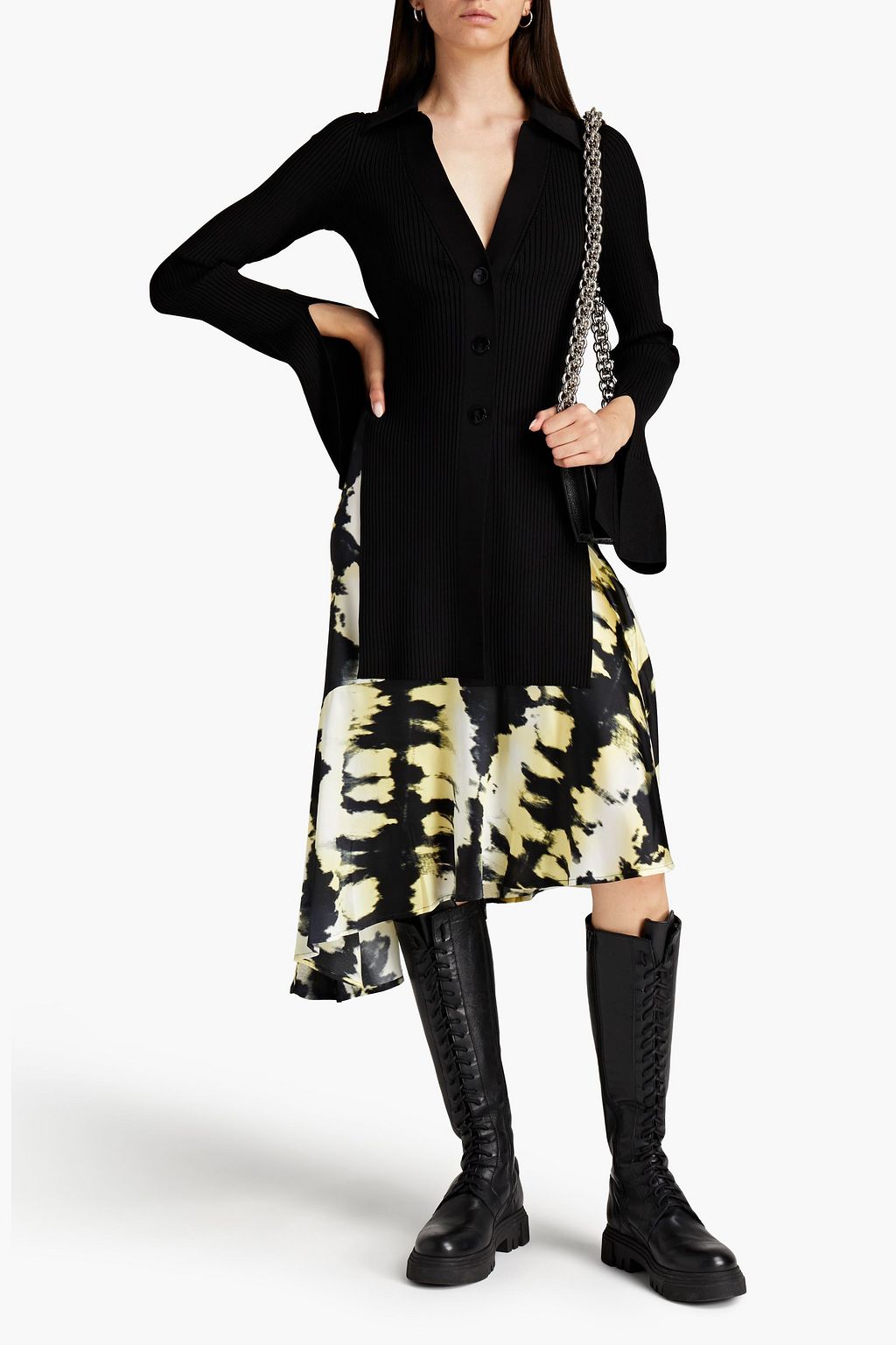 ALEXANDER WANG Ribbed-knit cardigan