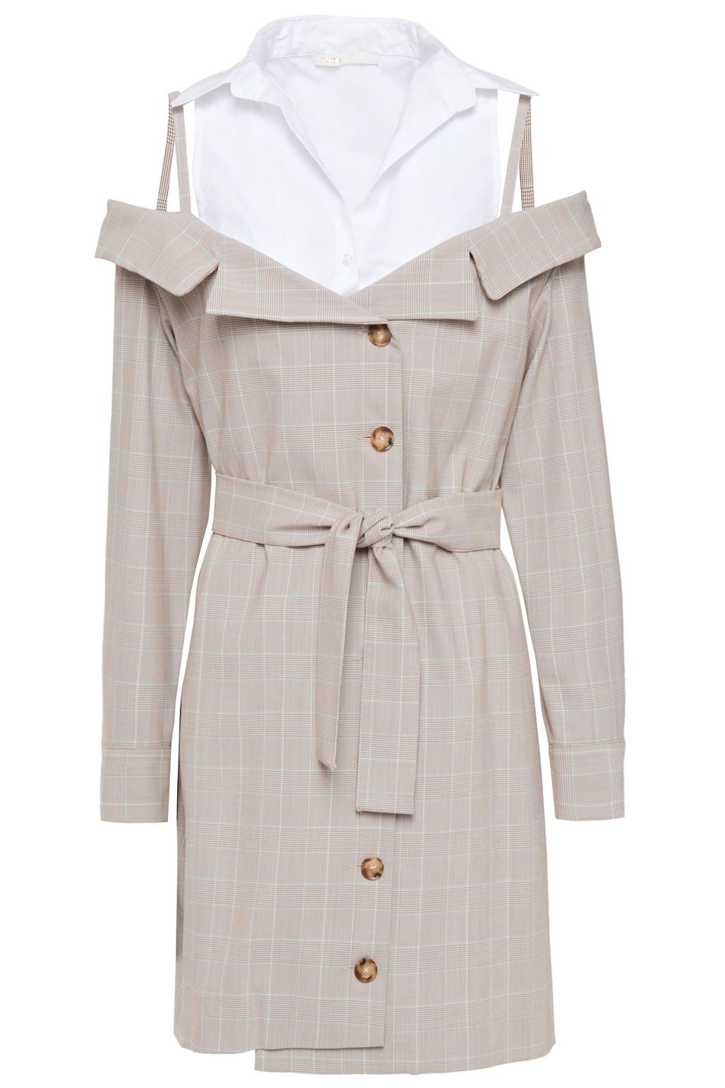 trench coat dress off the shoulder