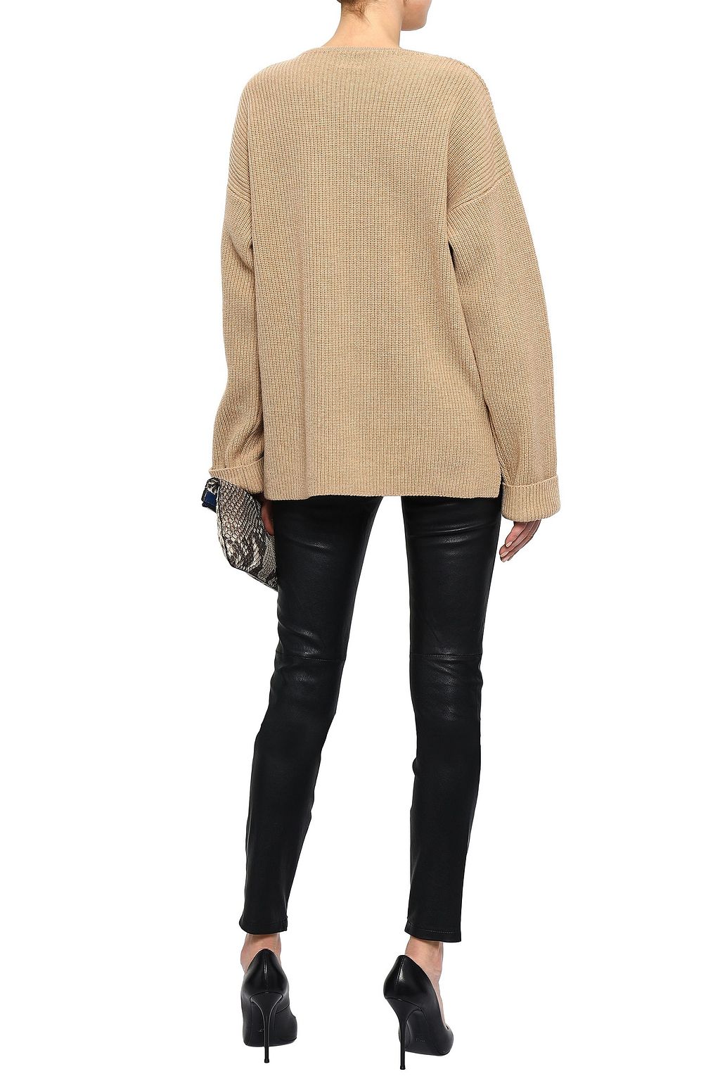 ELIE TAHARI Stretch-leather leggings