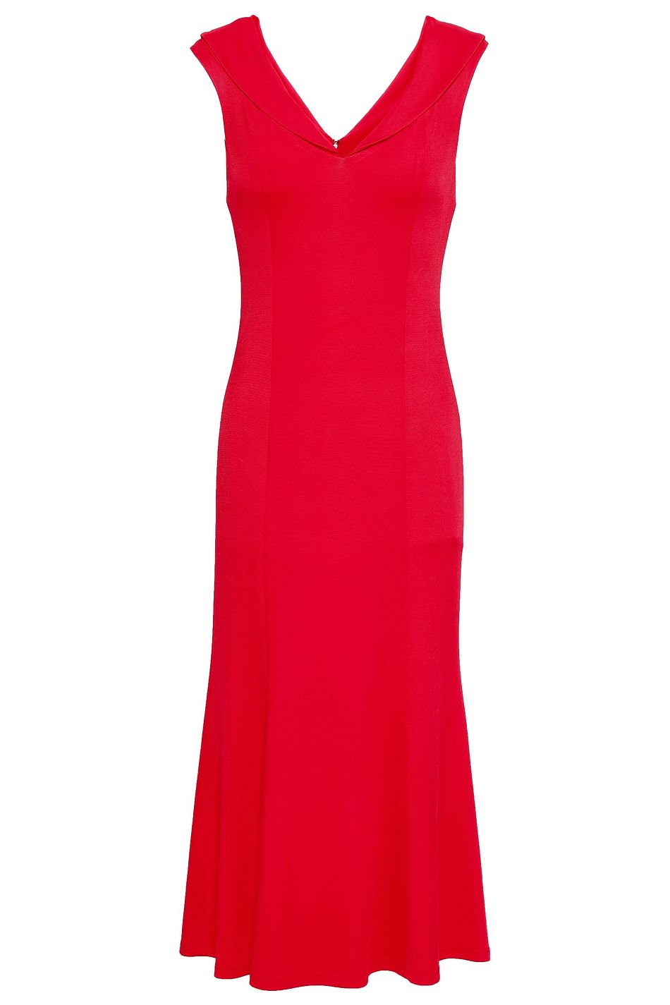 red ponte dress