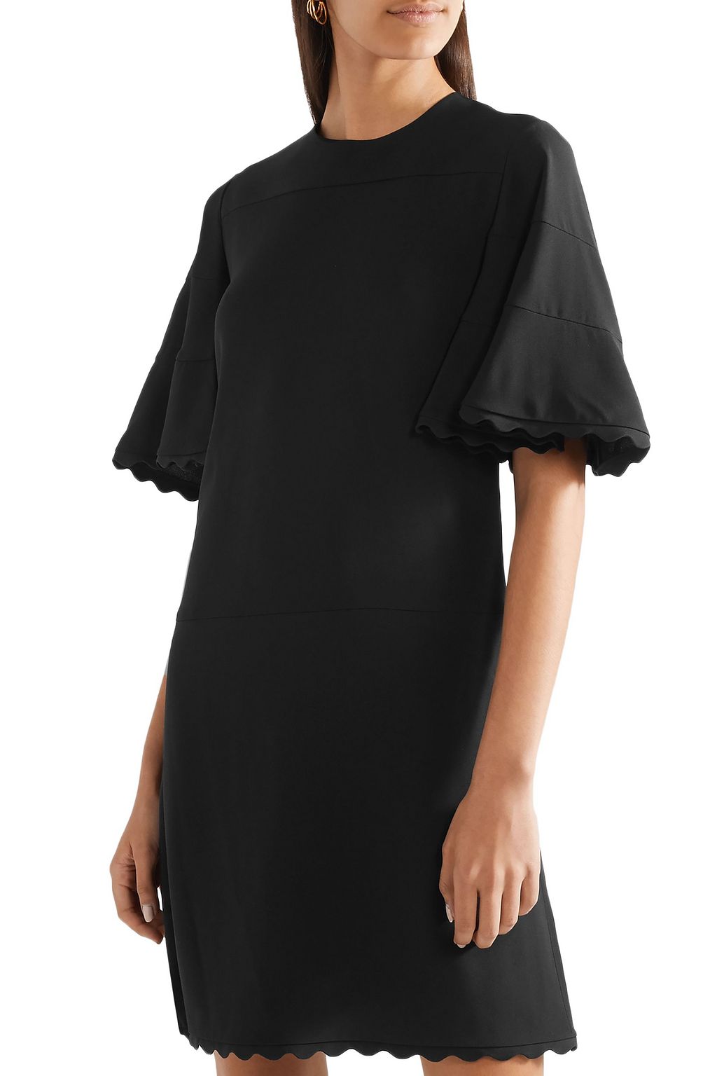 CHLOÉ Scalloped cady mini dress