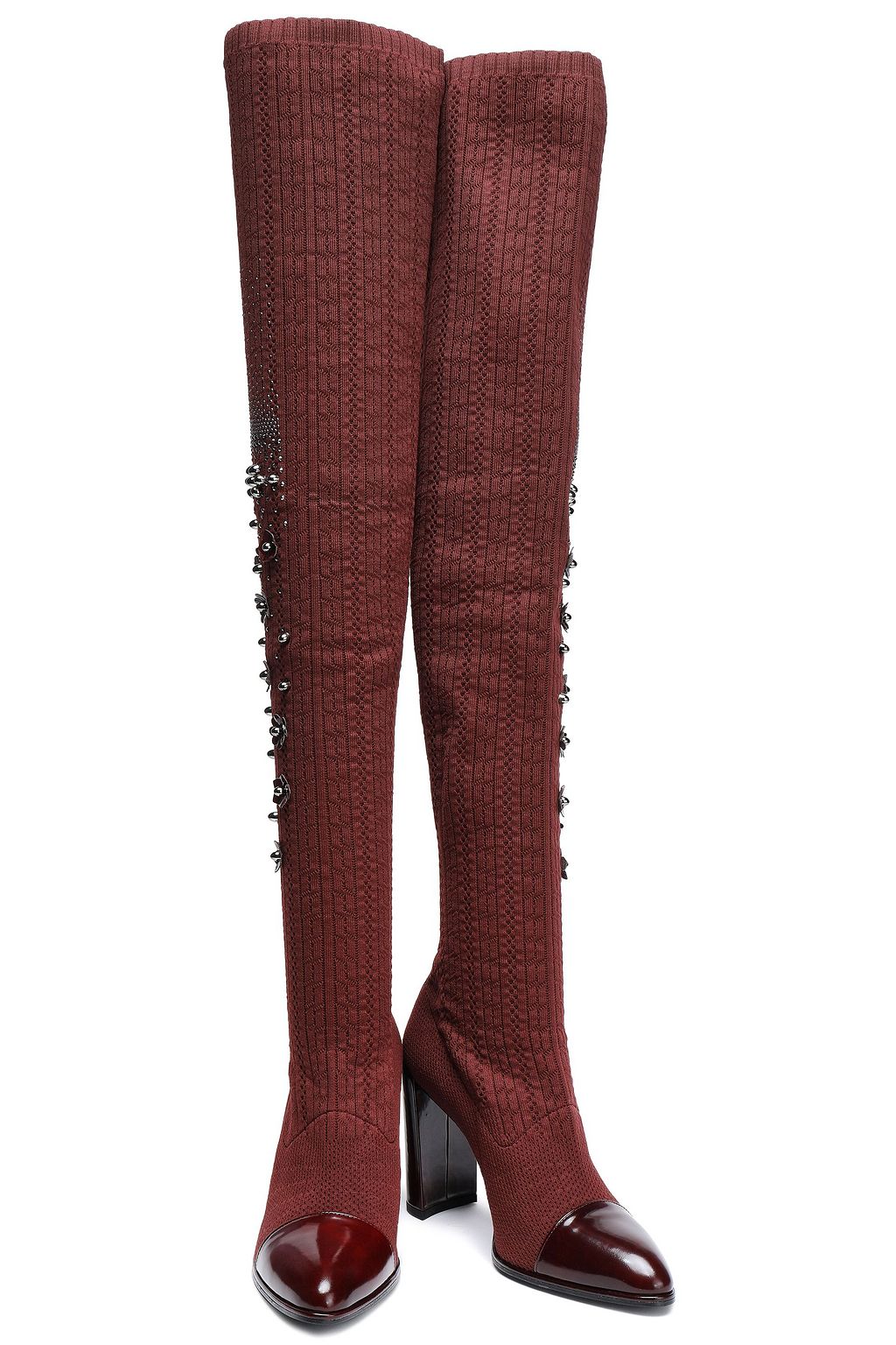 over the knee knit boots