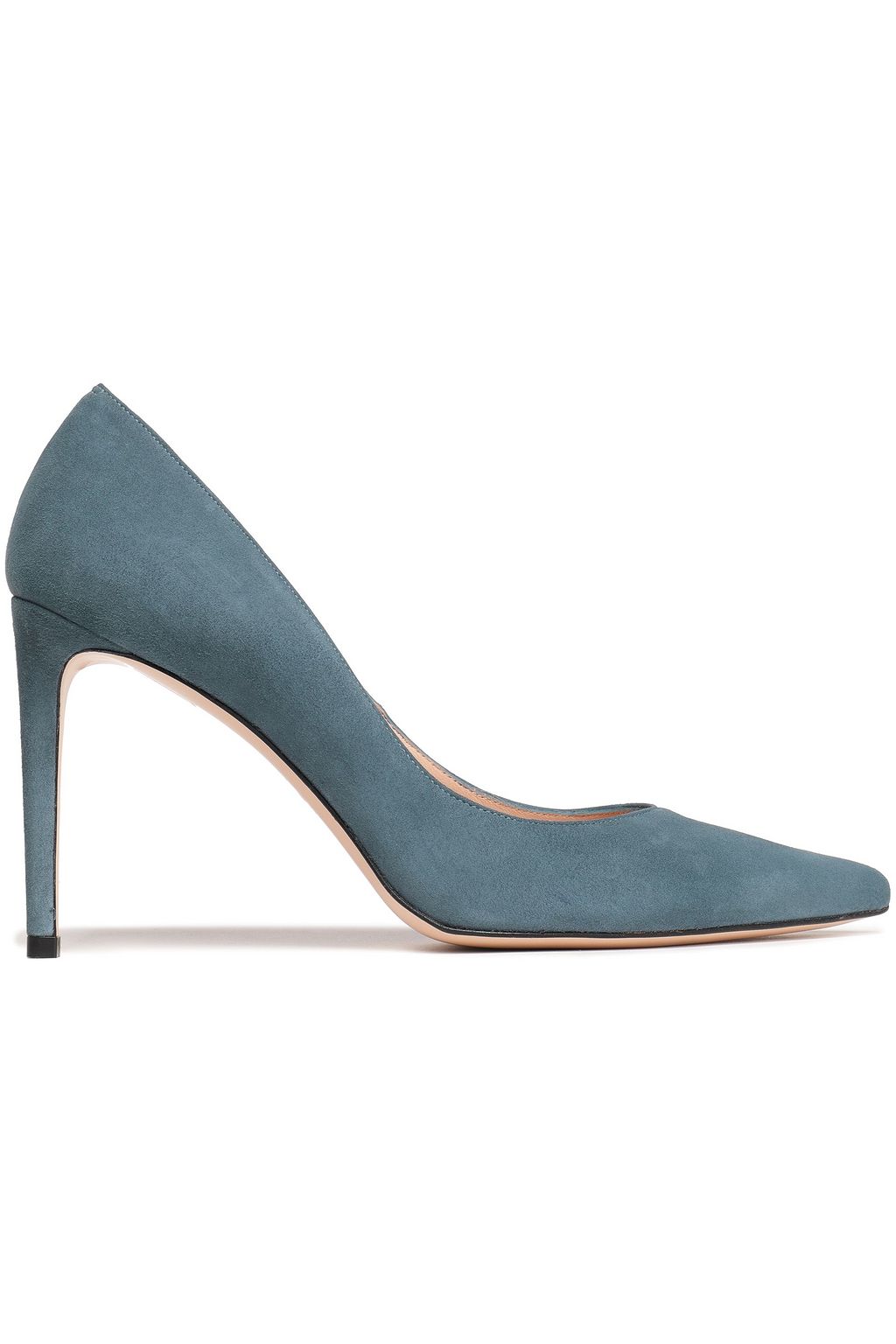 teal suede heels