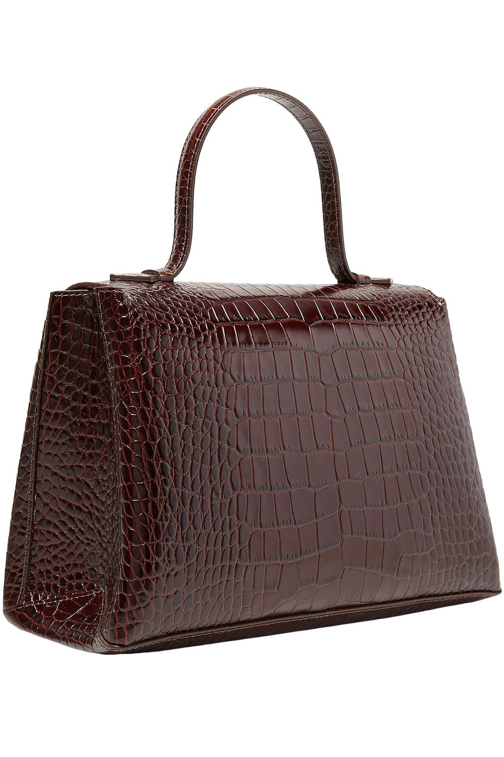 TRADEMARK Harriet croc-effect leather tote