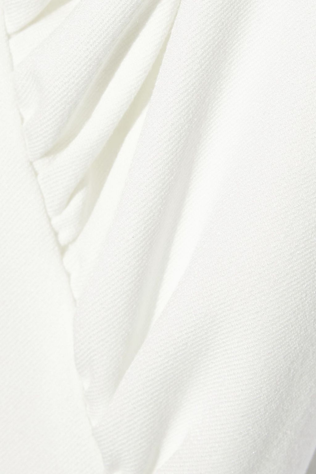 TIBI Gathered twill mini dress
