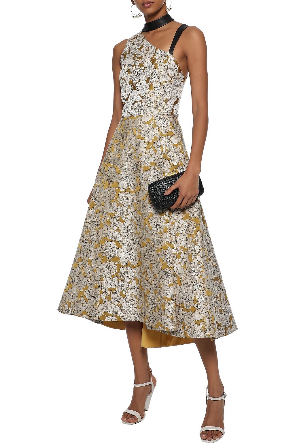 Chelsie Flower Cutout Midi Dress
