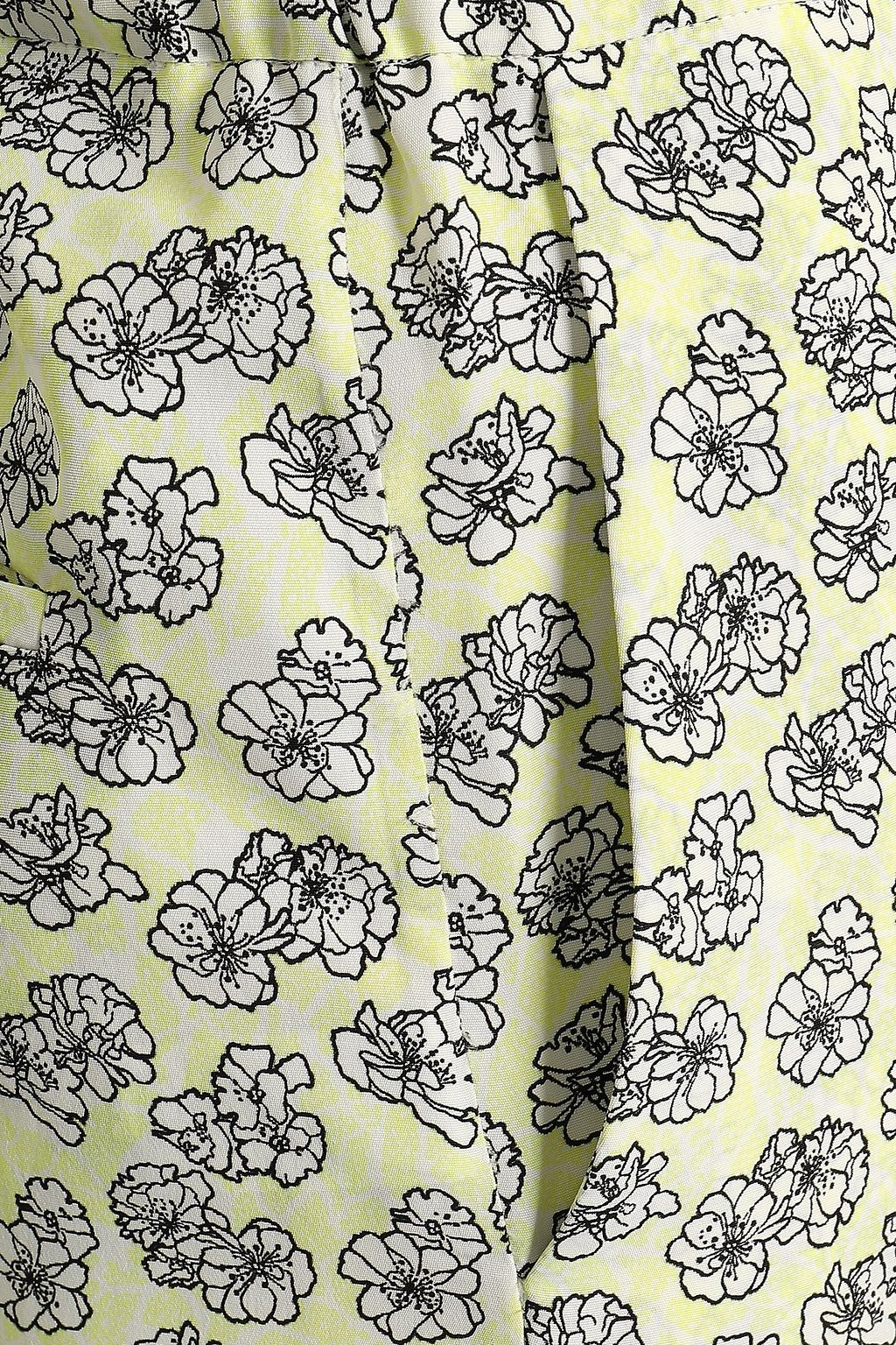 MARNI Floral-print crepe tapered pants
