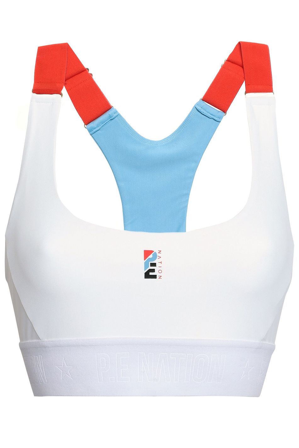 color block sports bra