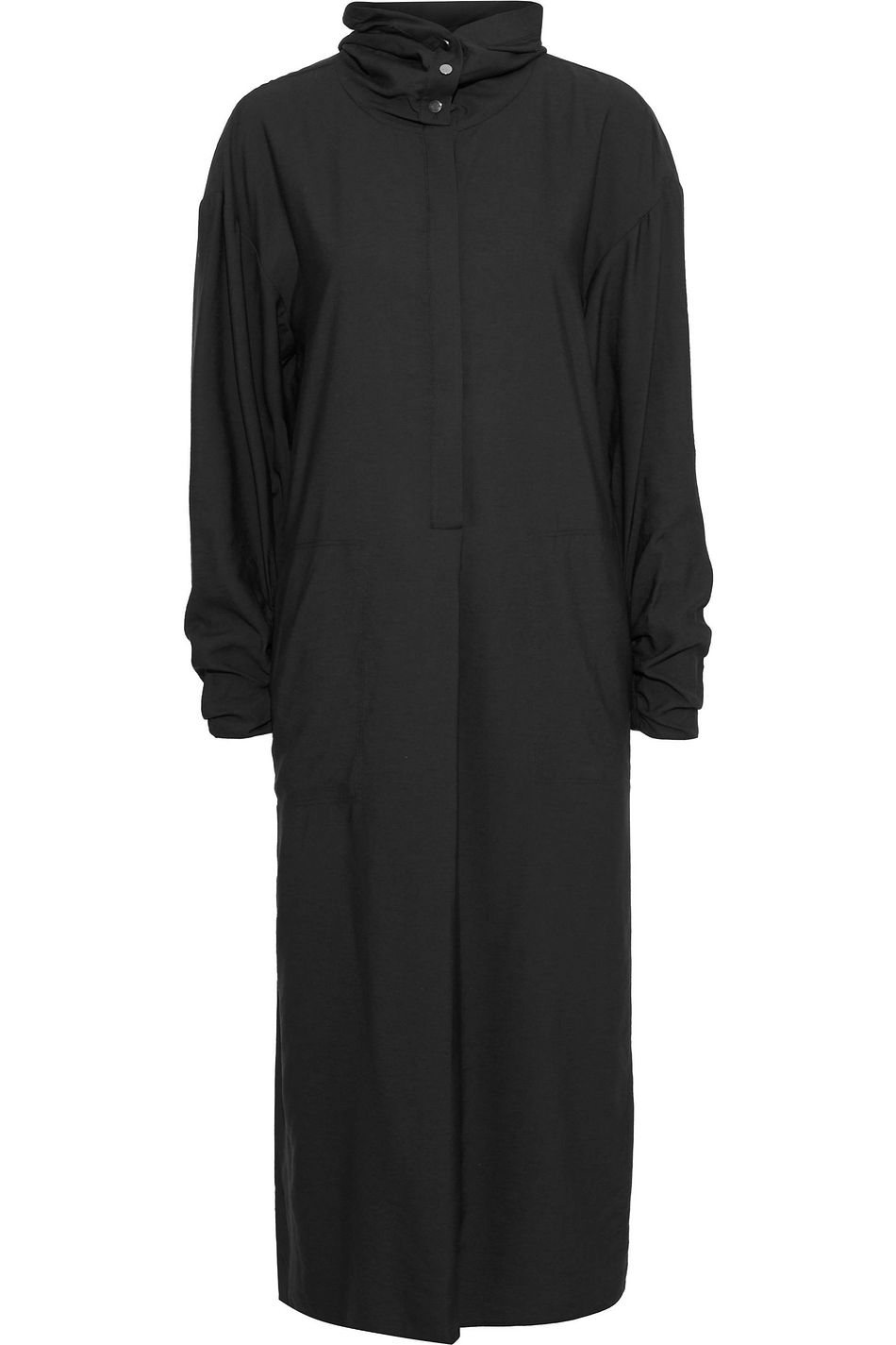 hooded midi dress