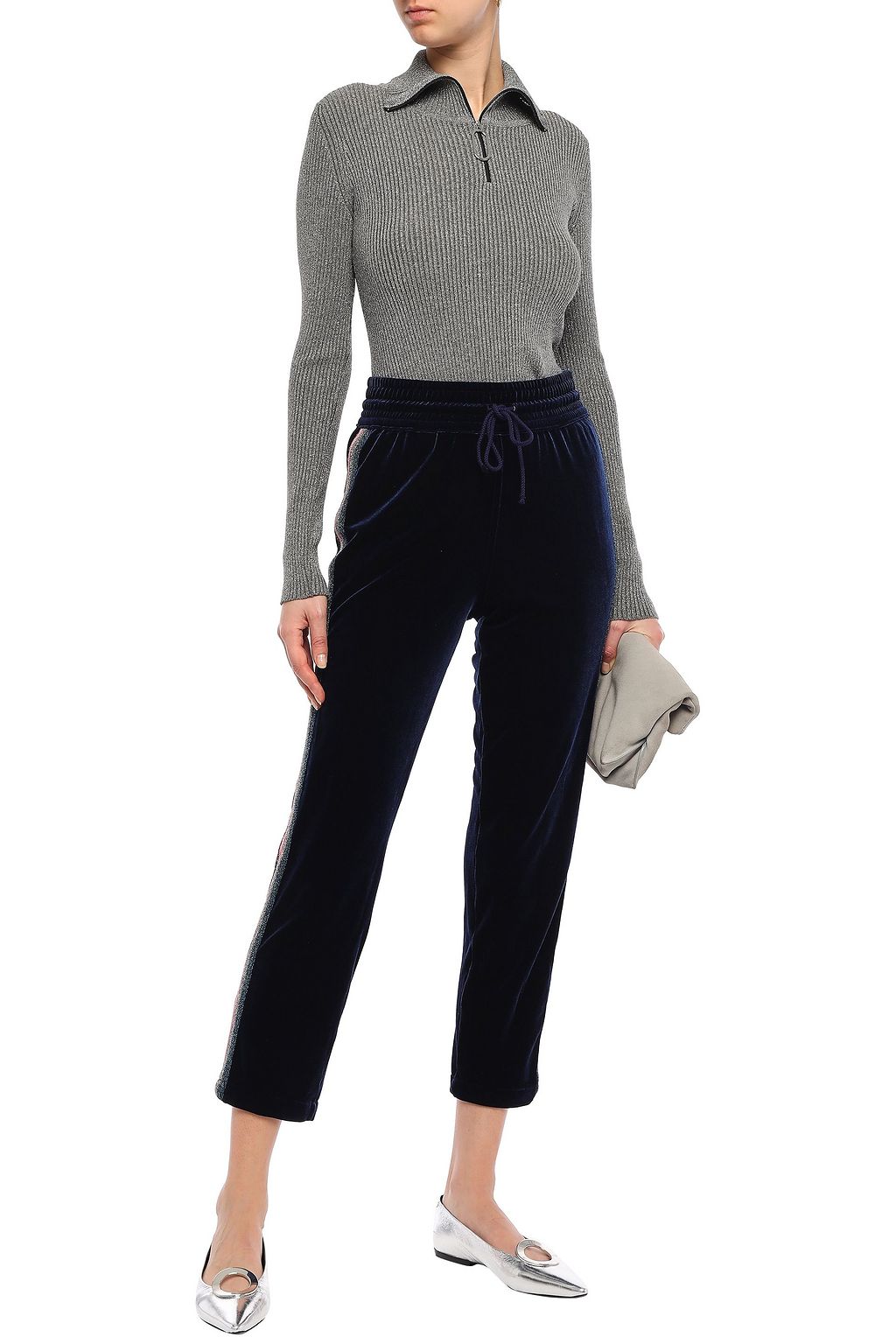 tapered striped pants