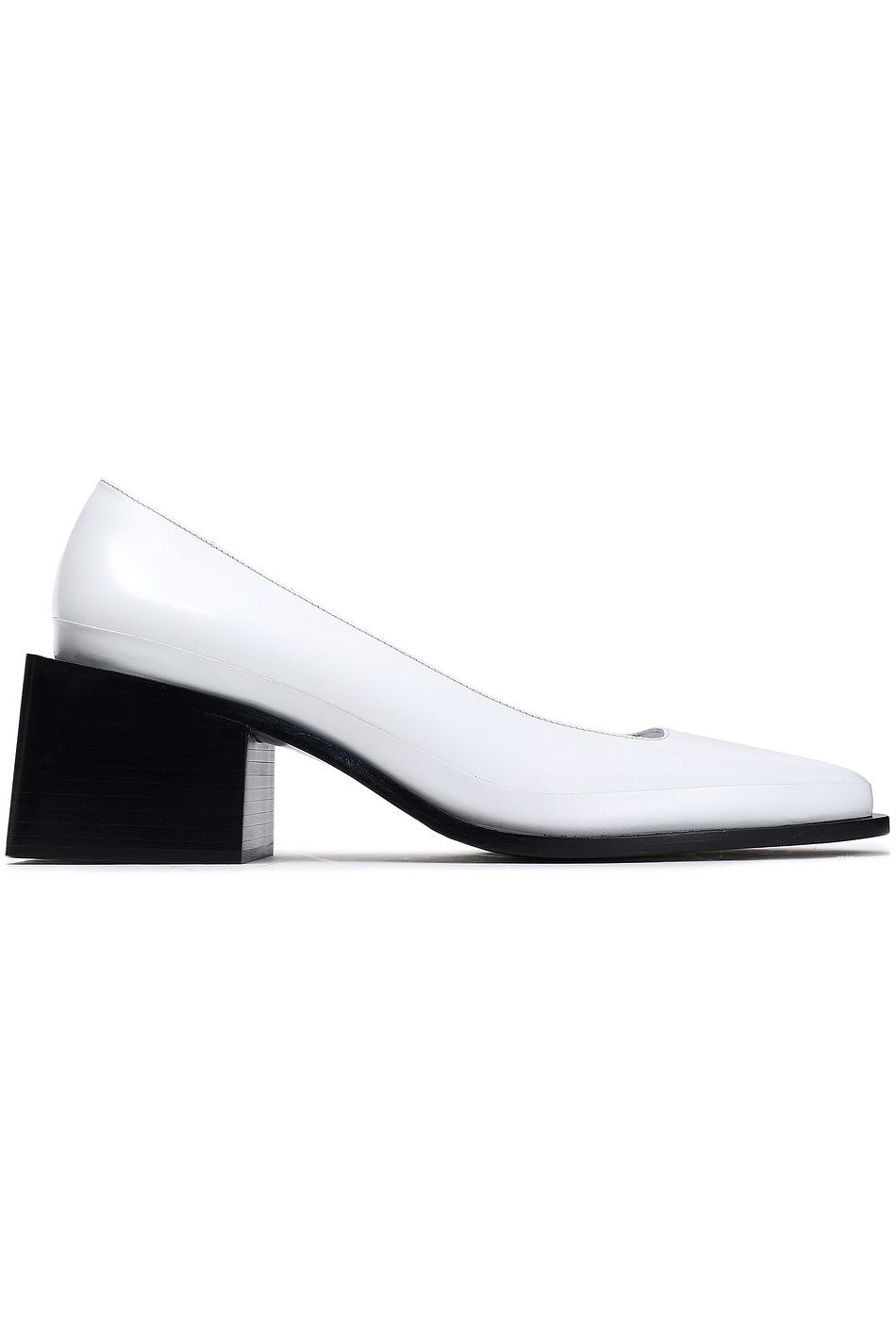 jil sander leather pumps