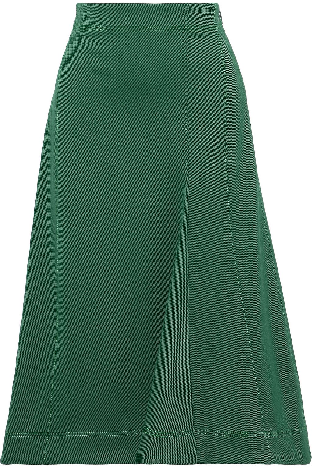 forest green midi skirt