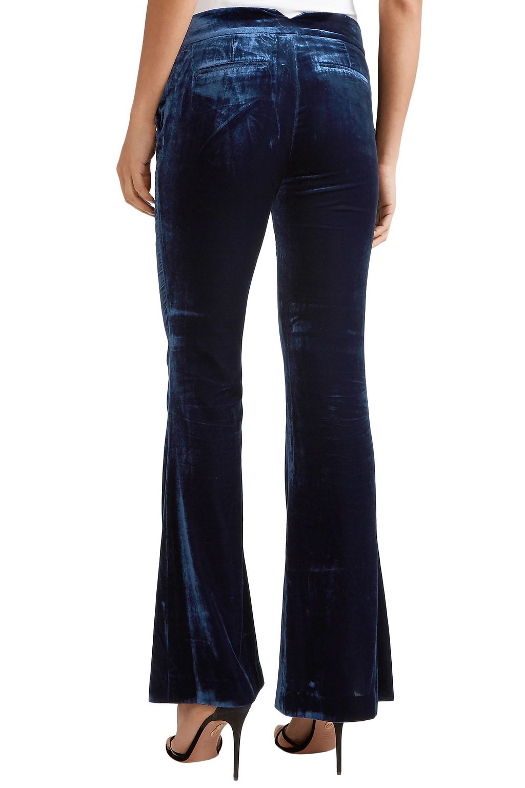 RACHEL ZOE Hall velvet flared pants