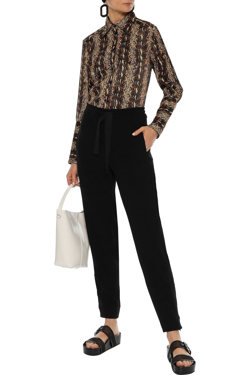 MARNI Crepe tapered pants