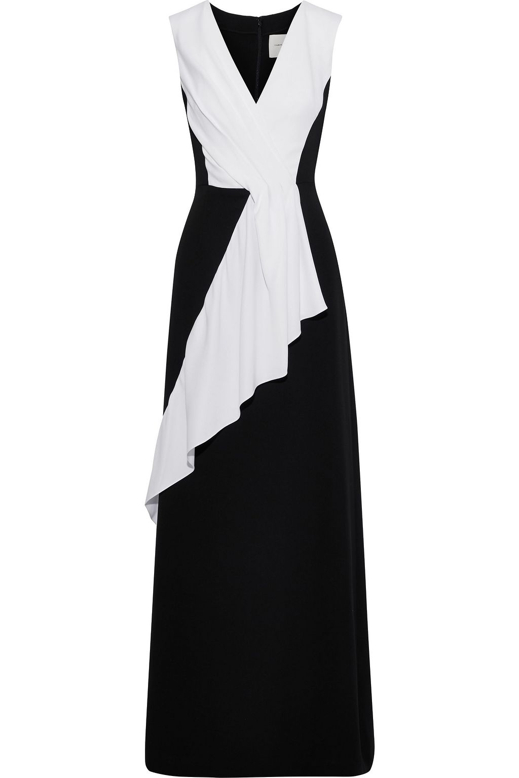 carolina herrera black and white gown