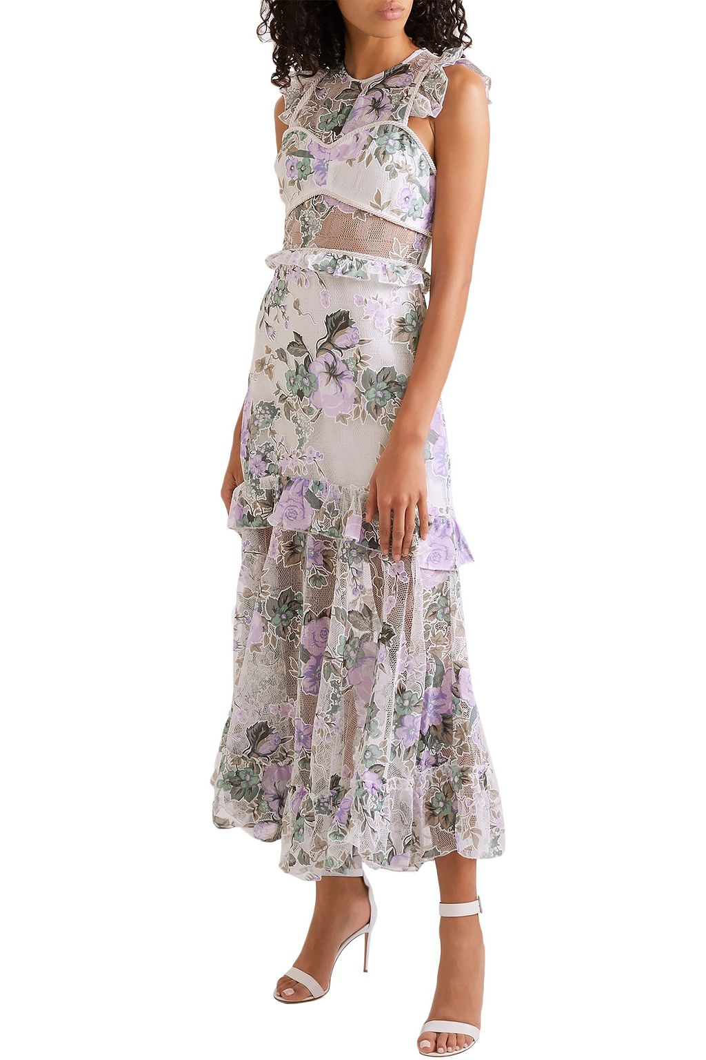 ALICE McCALL Oh So Lovely floral-print mesh midi dress