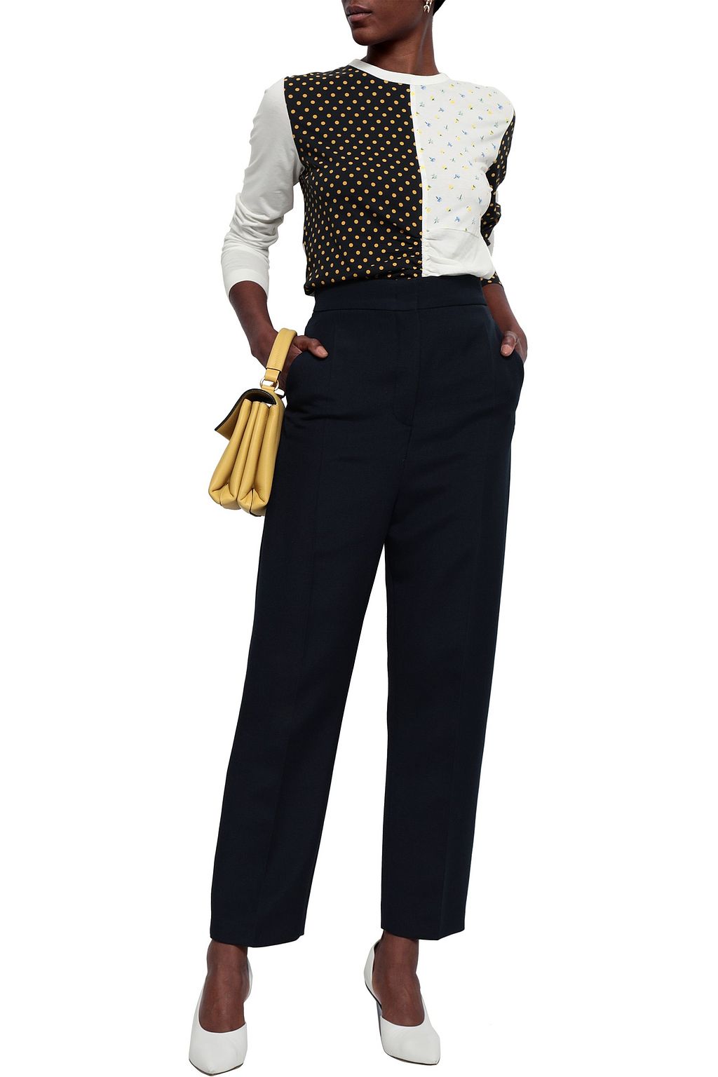 JOSEPH Virgin wool-blend straight-leg pants