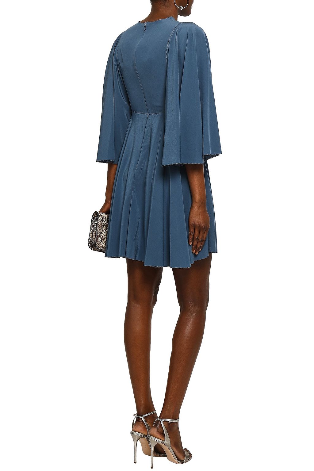 VALENTINO GARAVANI Gathered silk crepe de chine mini dress