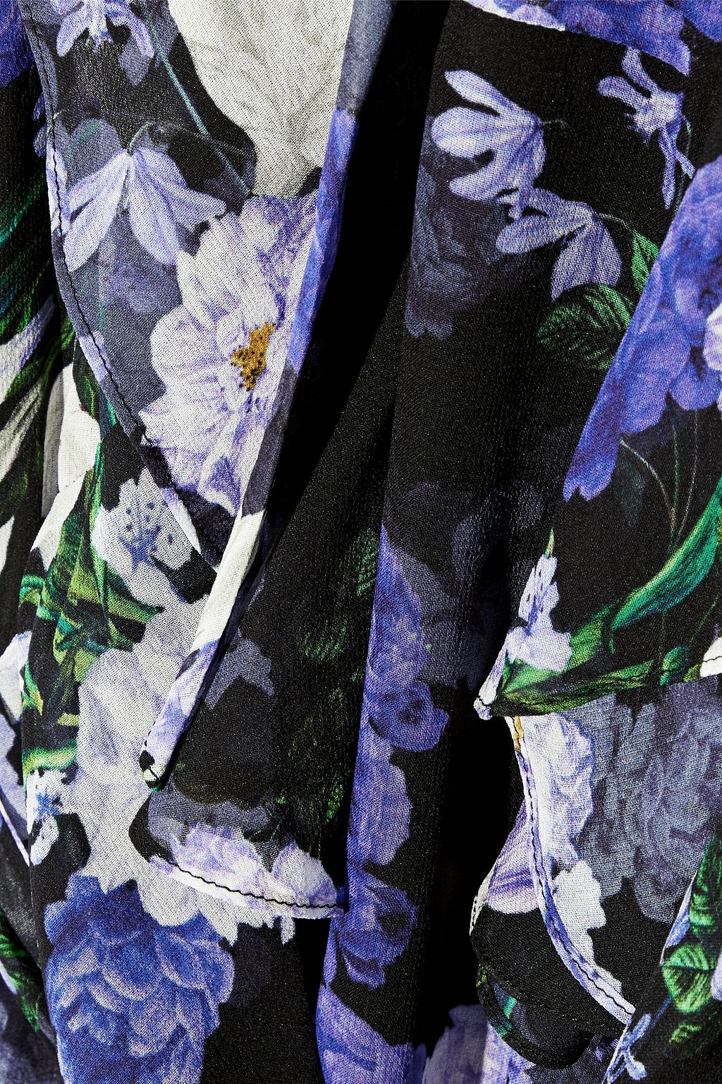 MARISSA WEBB Sully ruffled floral-print silk-georgette mini dress