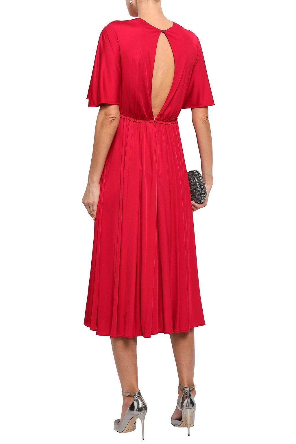 VALENTINO GARAVANI Cutout jersey midi dress