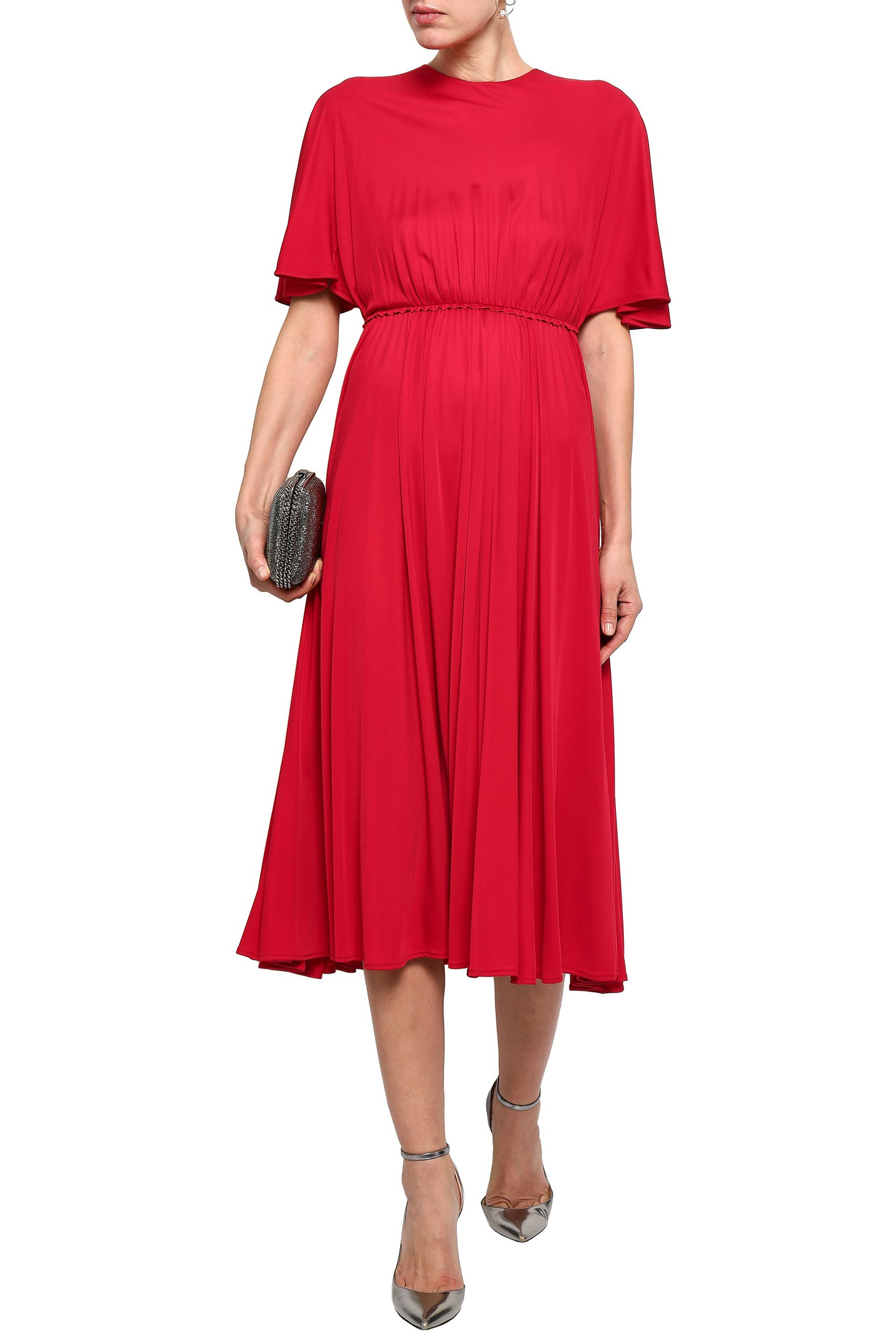 Valentino Garavani Cutout jersey midi dress