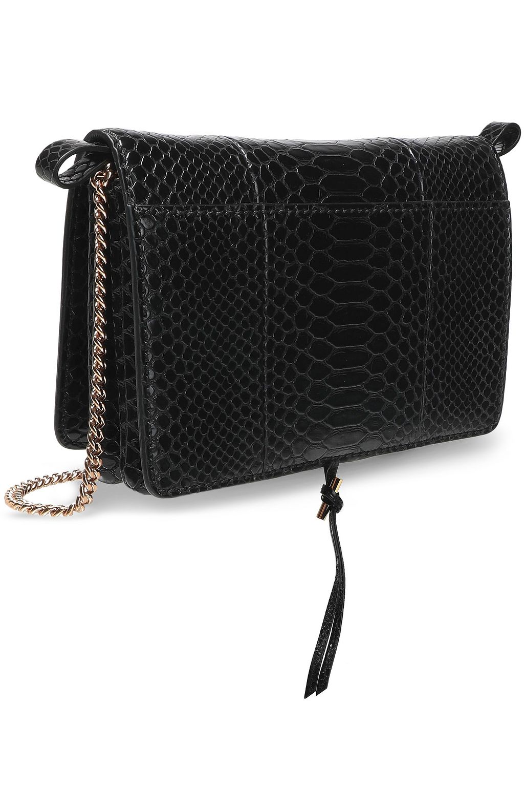 STELLA MCCARTNEY Croc-effect faux leather shoulder bag