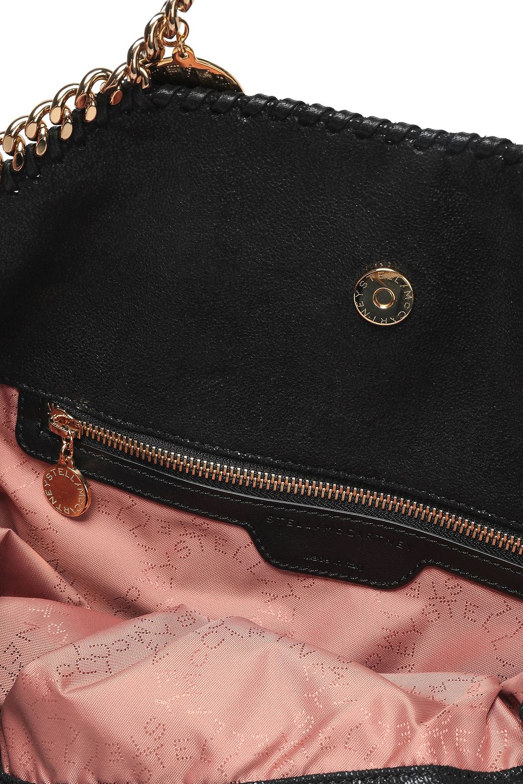 STELLA MCCARTNEY Falabella faux brushed-leather shoulder bag