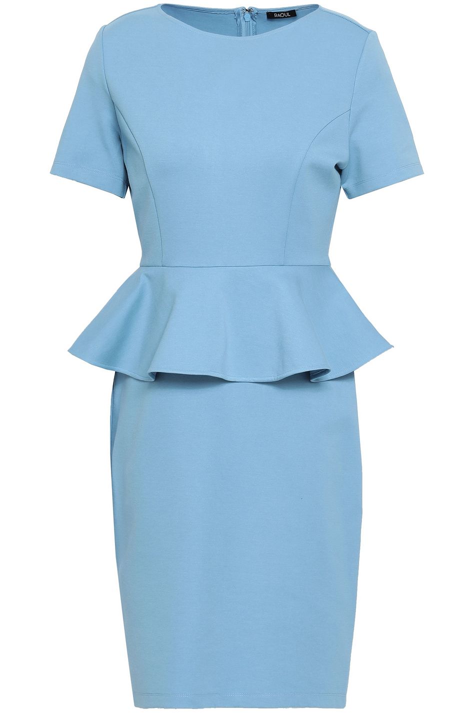 light blue peplum dress