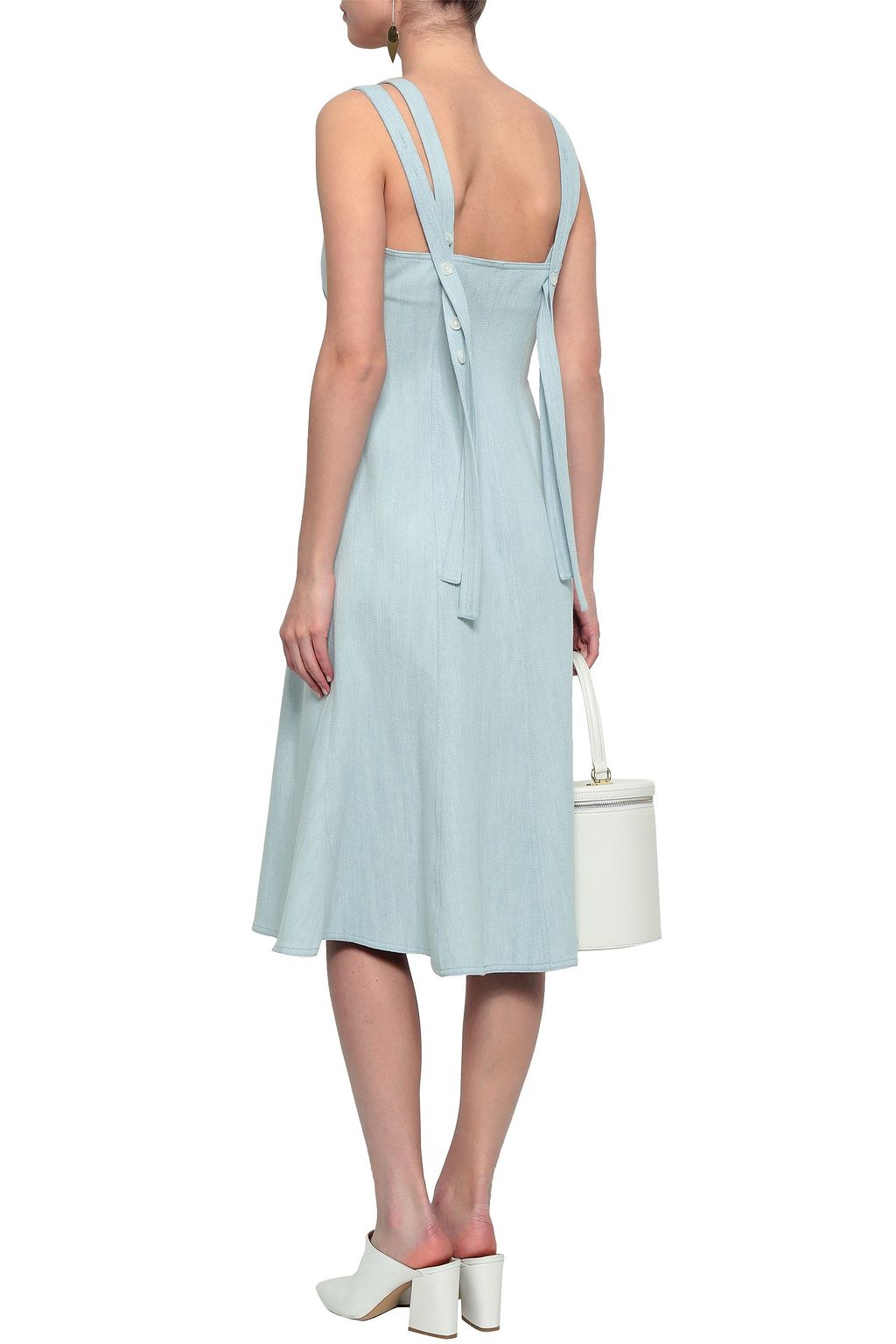 ADAM LIPPES Flared denim dress