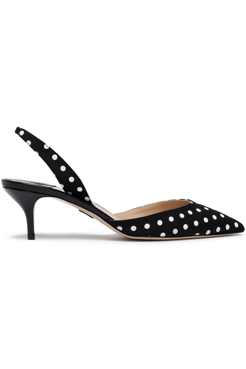 polka dot slingback shoes